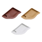 Maxbell Reptile Water Dish with Ramp Landscape Reptile Bathing Pool for Lizard Snake Brownish Red