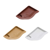 Maxbell Reptile Water Dish with Ramp Landscape Reptile Bathing Pool for Lizard Snake Brownish Red
