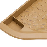 Maxbell Reptile Water Dish with Ramp Landscape Reptile Bathing Pool for Lizard Snake Brownish Yellow