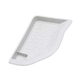 Maxbell Reptile Water Dish with Ramp Landscape Reptile Bathing Pool for Lizard Snake White