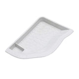 Maxbell Reptile Water Dish with Ramp Landscape Reptile Bathing Pool for Lizard Snake White