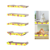 Maxbell Corrugated Paper Cat Scratcher Kitten Scratching Board for Indoor Cats Wave Shape