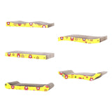 Maxbell Corrugated Paper Cat Scratcher Kitten Scratching Board for Indoor Cats Wave Shape