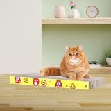 Maxbell Corrugated Paper Cat Scratcher Kitten Scratching Board for Indoor Cats Straight Plate Shape