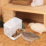 Maxbell Chick Feeder Chicken Food Container Large No Waste for Poultry Quail Chicken