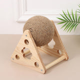 Maxbell Sisal Cat Scratching Ball for Cat Lovers Cat Playing Supplies with Stand Style B