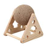 Maxbell Sisal Cat Scratching Ball for Cat Lovers Cat Playing Supplies with Stand Style B