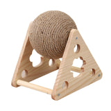 Maxbell Sisal Cat Scratching Ball for Cat Lovers Cat Playing Supplies with Stand Style B