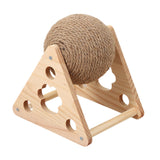 Maxbell Sisal Cat Scratching Ball for Cat Lovers Cat Playing Supplies with Stand Style B