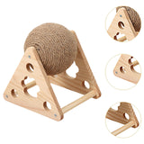 Maxbell Sisal Cat Scratching Ball for Cat Lovers Cat Playing Supplies with Stand Style B