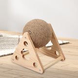 Maxbell Sisal Cat Scratching Ball for Cat Lovers Cat Playing Supplies with Stand Style B