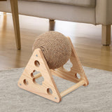 Maxbell Sisal Cat Scratching Ball for Cat Lovers Cat Playing Supplies with Stand Style B