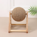 Maxbell Sisal Cat Scratching Ball for Cat Lovers Cat Playing Supplies with Stand Style B