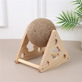 Maxbell Sisal Cat Scratching Ball for Cat Lovers Cat Playing Supplies with Stand Style B