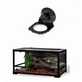 Maxbell Reptile Feeder with Suction Cup Convenient Feeding Cup for Frog Gecko 6.3x8x8cm