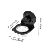 Maxbell Reptile Feeder with Suction Cup Convenient Feeding Cup for Frog Gecko 6.3x8x8cm