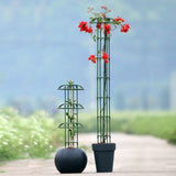 Maxbell Garden Obelisk Trellis Rust Resistant Potted Plant Support for Flowers Vines 50cm 1 umbrella