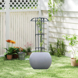 Maxbell Garden Obelisk Trellis Rust Resistant Potted Plant Support for Flowers Vines 70cm 1 umbrella