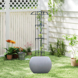Maxbell Garden Obelisk Trellis Rust Resistant Potted Plant Support for Flowers Vines 90cm 1 umbrella