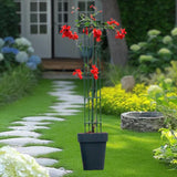 Maxbell Garden Obelisk Trellis Rust Resistant Potted Plant Support for Flowers Vines 110cm 1 umbrella