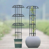 Maxbell Garden Obelisk Trellis Rust Resistant Potted Plant Support for Flowers Vines 110cm 1 umbrella