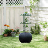 Maxbell Garden Obelisk Trellis Rust Resistant Potted Plant Support for Flowers Vines 70cm multi umbrella