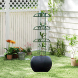 Maxbell Garden Obelisk Trellis Rust Resistant Potted Plant Support for Flowers Vines 90cm multi umbrella