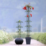Maxbell Garden Obelisk Trellis Sturdy Flower Stand for Roses Climbing Plants Flowers 130cm 1 umbrella