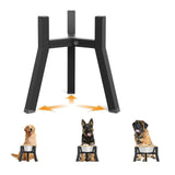 Maxbell Dog Bowl Stand Only Iron Adjustable Width 7"-10.6'' for Pet Dish Slow Feeder Fixed Height