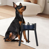 Maxbell Dog Bowl Stand Only Iron Adjustable Width 7"-10.6'' for Pet Dish Slow Feeder Fixed Height