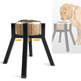 Maxbell Dog Bowl Stand Only Iron Adjustable Width 7"-10.6'' for Pet Dish Slow Feeder Fixed Height