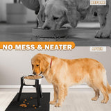 Maxbell Dog Bowl Stand Only Iron Adjustable Width 7"-10.6'' for Pet Dish Slow Feeder Height Adjustable