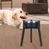 Maxbell Dog Bowl Stand Only Iron Adjustable Width 7"-10.6'' for Pet Dish Slow Feeder Height Adjustable
