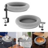 Maxbell Cat Desk Bed Comfortable Metal Frame Kitten Furniture Pet Bed Cat Perch Adjustable Height