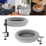 Maxbell Cat Desk Bed Comfortable Metal Frame Kitten Furniture Pet Bed Cat Perch Adjustable Height