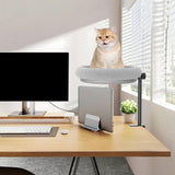 Maxbell Cat Desk Bed Comfortable Metal Frame Kitten Furniture Pet Bed Cat Perch Adjustable Height