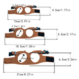 Maxbell Reptile Leash Harness Portable Outdoor Traction Rope for Amphibians Brown