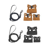 Maxbell Reptile Leash Harness Portable Outdoor Traction Rope for Amphibians Brown