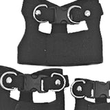 Maxbell Reptile Leash Harness Portable Outdoor Traction Rope for Amphibians Black