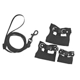 Maxbell Reptile Leash Harness Portable Outdoor Traction Rope for Amphibians Black
