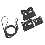 Maxbell Reptile Leash Harness Portable Outdoor Traction Rope for Amphibians Black