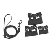 Maxbell Reptile Leash Harness Portable Outdoor Traction Rope for Amphibians Black