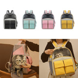 Maxbell Cat Backpack Carrier Ventilation Innovative Cat Carrier Backpack for Outdoor Black