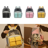 Maxbell Cat Backpack Carrier Ventilation Innovative Cat Carrier Backpack for Outdoor Black
