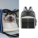 Maxbell Cat Backpack Carrier Ventilation Innovative Cat Carrier Backpack for Outdoor Black