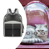 Maxbell Cat Backpack Carrier Ventilation Innovative Cat Carrier Backpack for Outdoor Black