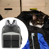 Maxbell Cat Backpack Carrier Ventilation Innovative Cat Carrier Backpack for Outdoor Black