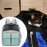 Maxbell Cat Backpack Carrier Ventilation Innovative Cat Carrier Backpack for Outdoor Green
