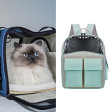 Maxbell Cat Backpack Carrier Ventilation Innovative Cat Carrier Backpack for Outdoor Green