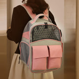 Maxbell Cat Backpack Carrier Ventilation Innovative Cat Carrier Backpack for Outdoor Pink